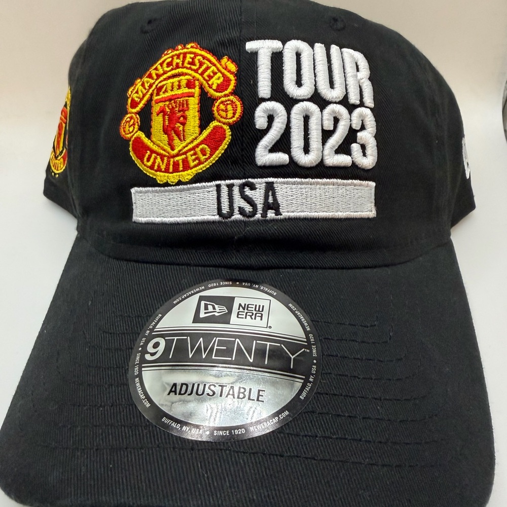 New Era Black Manchester United Tour 2023 Cap | OSFM | New with tags